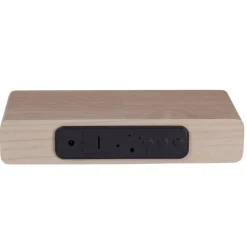 La Chaise Longue Horloge & Réveil-REVEIL CHARGEUR BOIS NATUREL