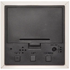 La Chaise Longue Horloge & Réveil-REVEIL LED BOIS BLANC