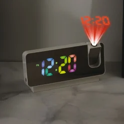 La Chaise Longue Horloge & Réveil-REVEIL PROJECTEUR MIROIR RAINBOW