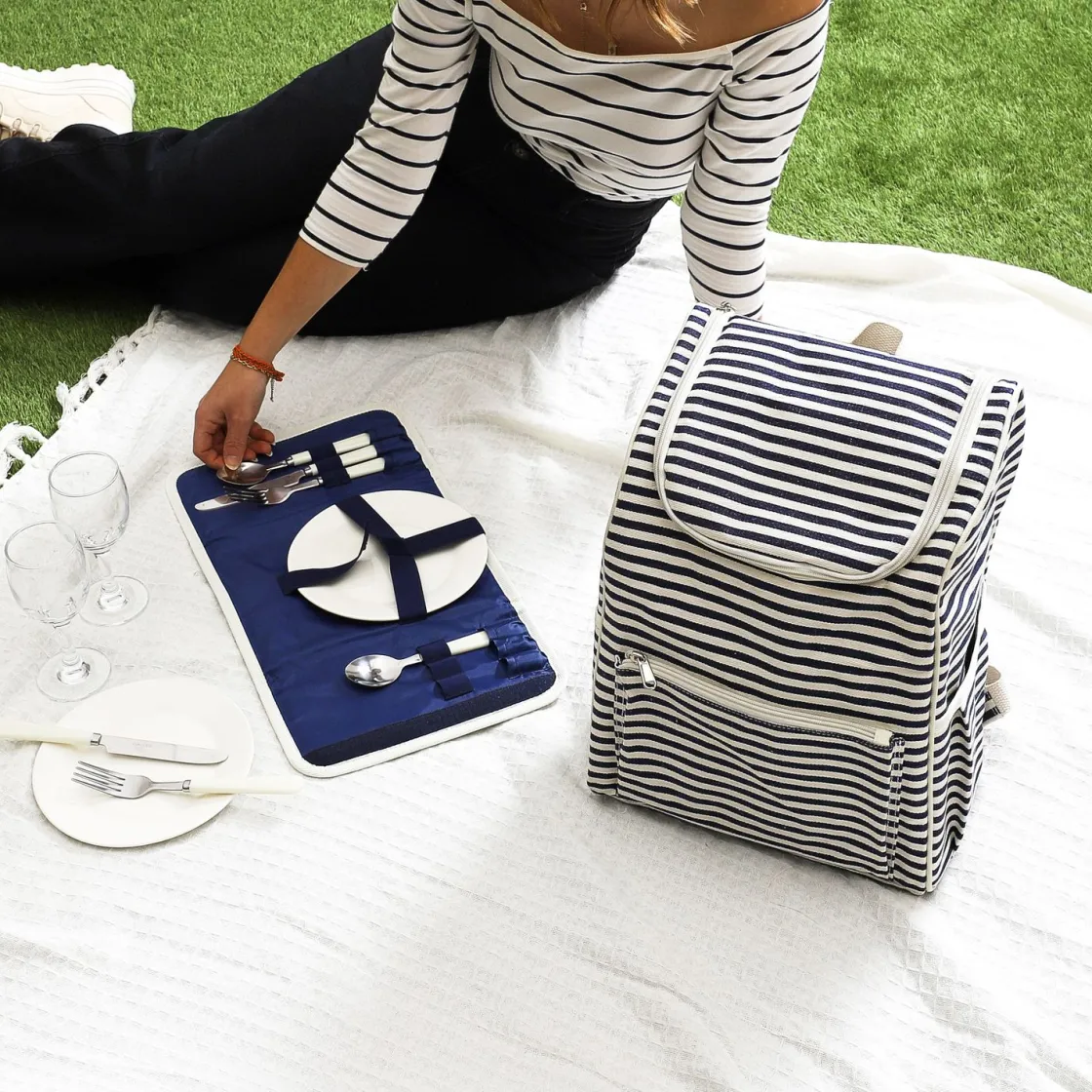 La Chaise Longue Pique-nique & Barbecue-SAC A DOS PIQUE NIQUE MARINIERE