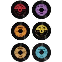 La Chaise Longue Boissons & Cocktails-SET DE 6 DESSOUS DE VERRE VINYLES