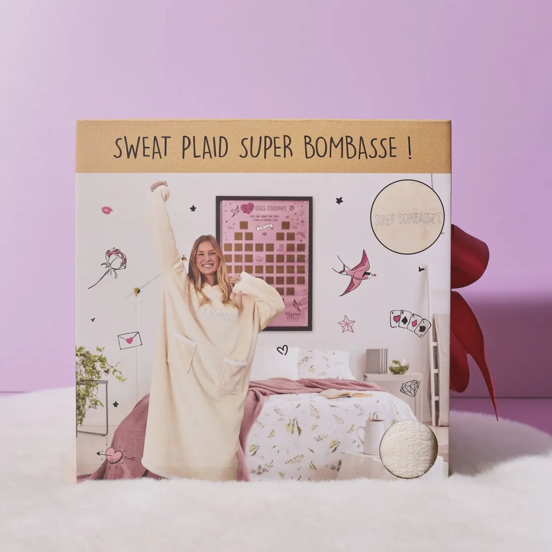 La Chaise Longue Cocoon-SWEAT PLAID BOMBASSE