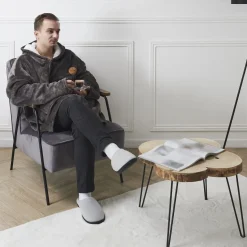 La Chaise Longue Cocoon-SWEAT PLAID CAPITAINE FLEMME