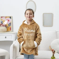 La Chaise Longue Cocoon-SWEAT PLAID ENFANT CHAT