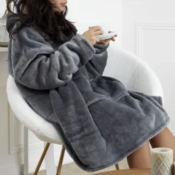 La Chaise Longue Cocoon-SWEAT XXL COCOON A CAPUCHE