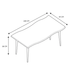 La Chaise Longue Mobilier-TABLE BASSE FOREST NOIR