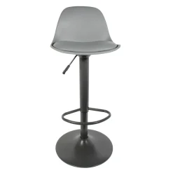 La Chaise Longue Mobilier-TABOURET DE BAR ISAK GRIS - Lot de 2