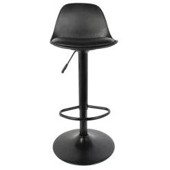 La Chaise Longue Mobilier-TABOURET DE BAR ISAK NOIR - Lot de 2