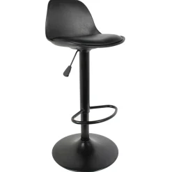 La Chaise Longue Mobilier-TABOURET DE BAR ISAK NOIR - Lot de 2