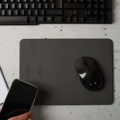 La Chaise Longue Accessoires|Accessoires Smartphone-TAPIS DE SOURIS CHARGEUR A INDUCTION GRIS