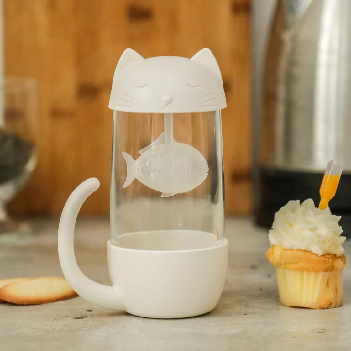 La Chaise Longue Thé & Café-TASSE AVEC INFUSEUR CHAT