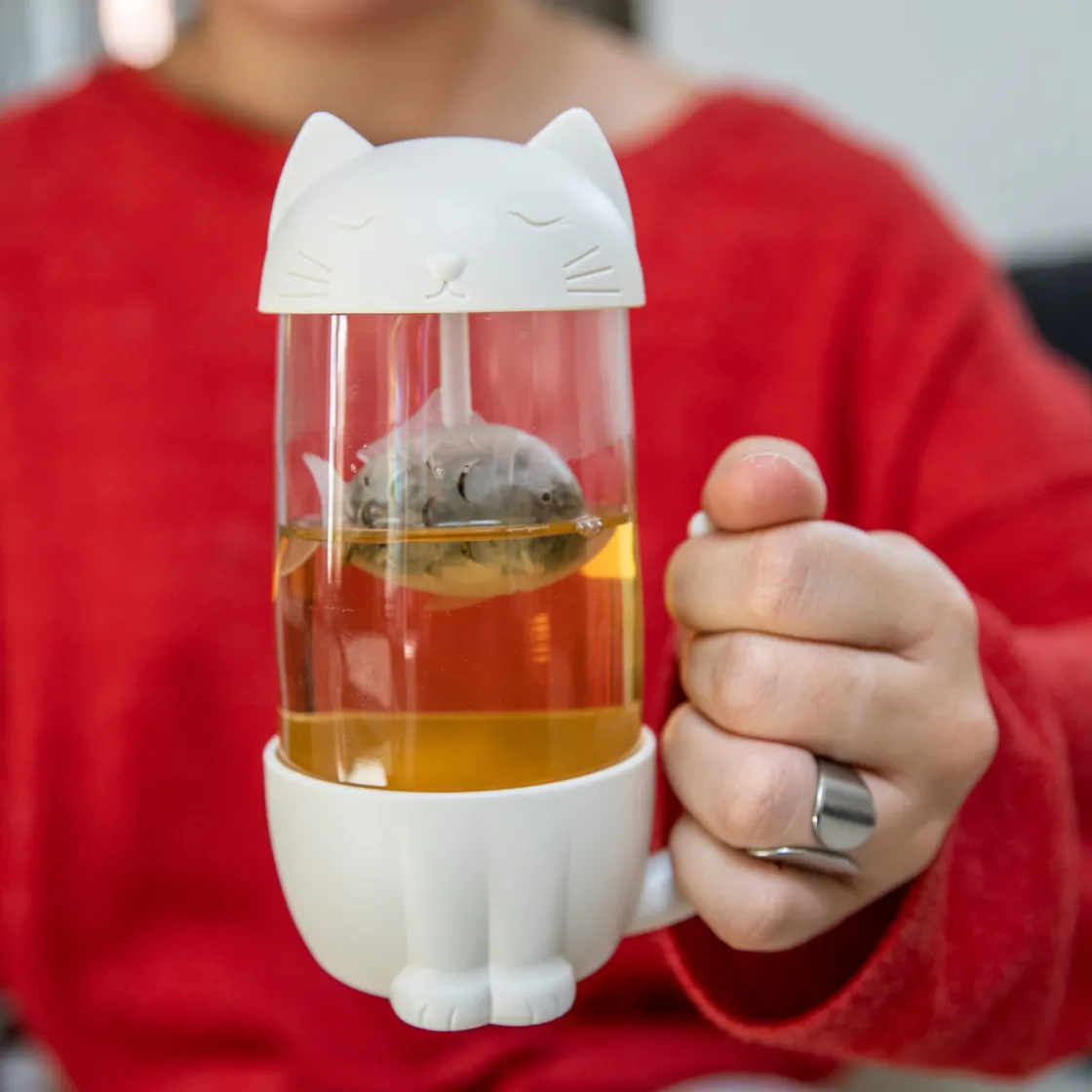 La Chaise Longue Thé & Café-TASSE AVEC INFUSEUR CHAT