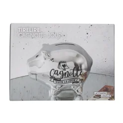 La Chaise Longue Déco-TIRELIRE COCHON JOUR J ARGENT