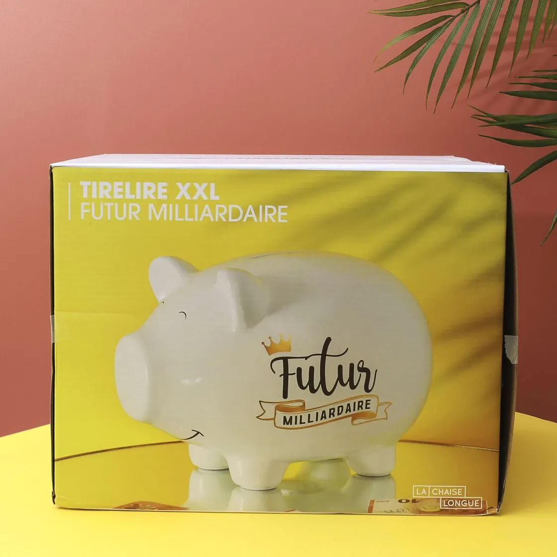 La Chaise Longue Déco-TIRELIRE COCHON XXL BLANCHE