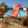 La Chaise Longue Mobilier-TRANSAT PLIABLE CORFOU TERRACOTTA