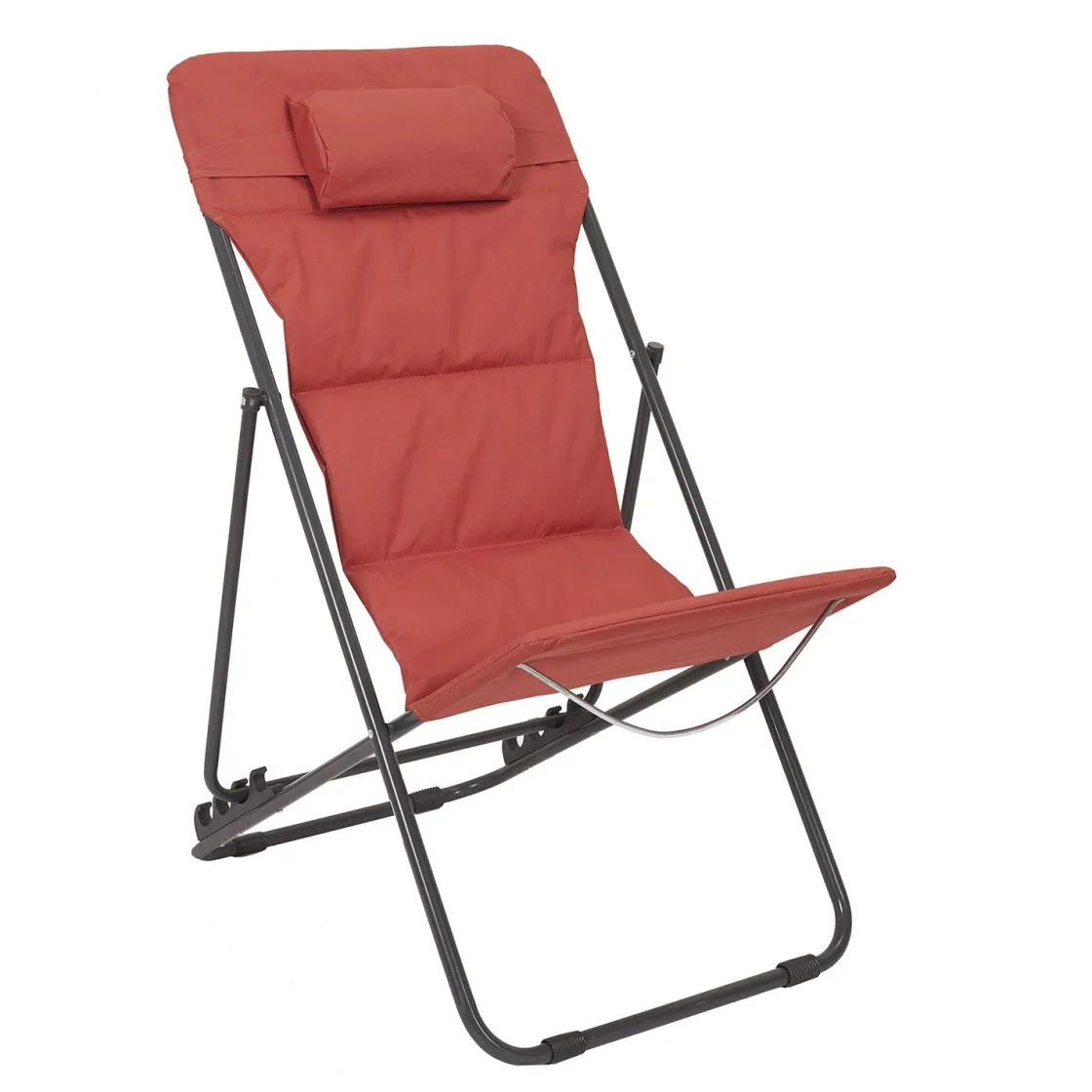 La Chaise Longue Mobilier-TRANSAT PLIABLE CORFOU TERRACOTTA