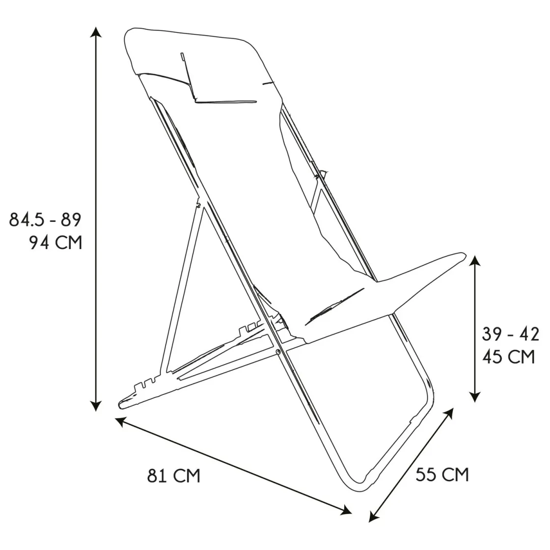 La Chaise Longue Mobilier-TRANSAT PLIABLE CORFOU TERRACOTTA