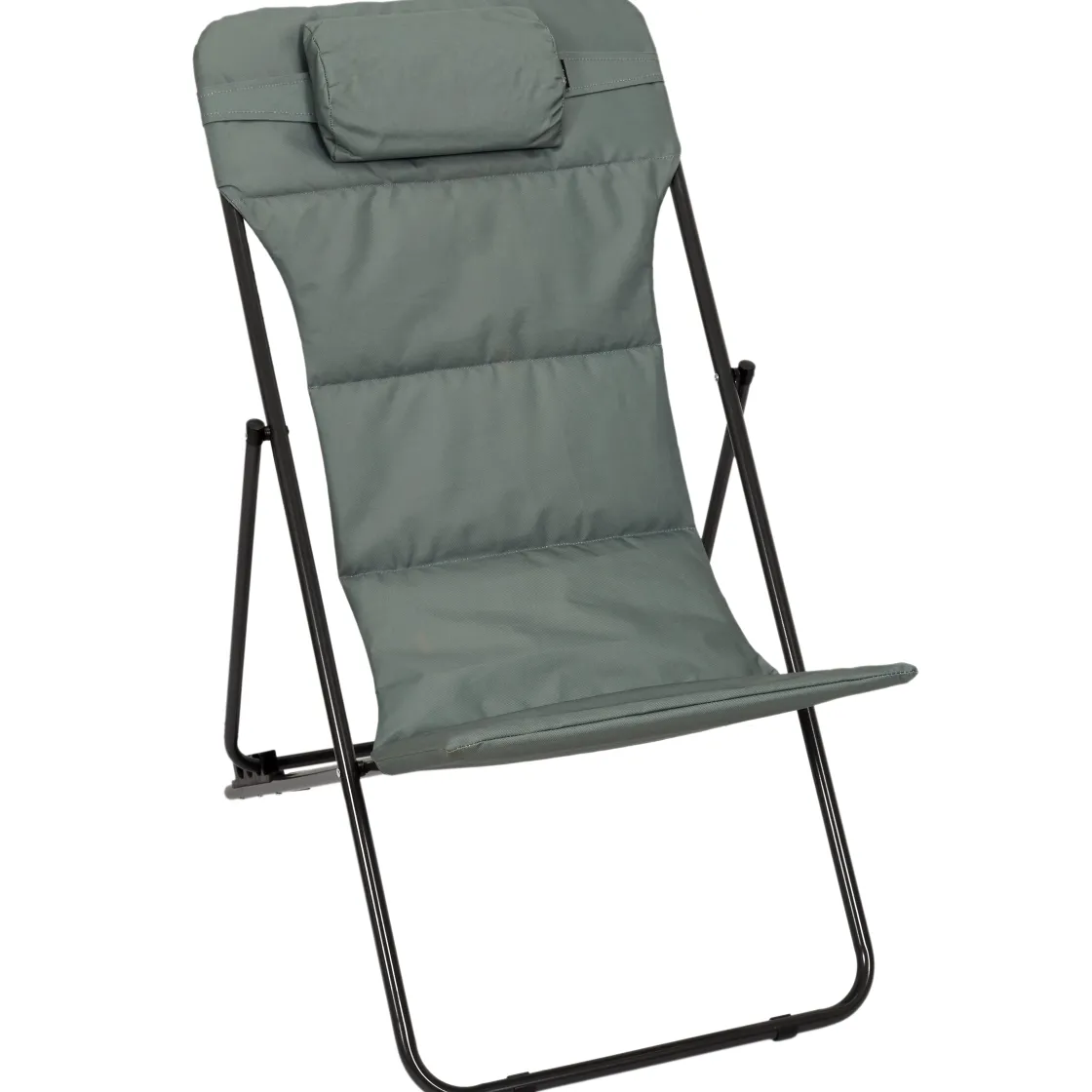 La Chaise Longue Mobilier-TRANSAT PLIANT CORFOU VERT KAKI