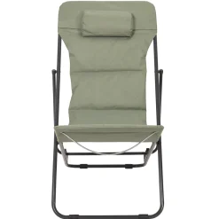 La Chaise Longue Mobilier-TRANSAT PLIANT CORFOU VERT KAKI