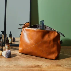 La Chaise Longue Sacs & Pochettes-TROUSSE DE TOILETTE OAKLAND CAMEL