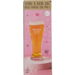 La Chaise Longue Pique-nique & Barbecue-VERRE A BIERE AUSSI FRAICHE QUE MOI