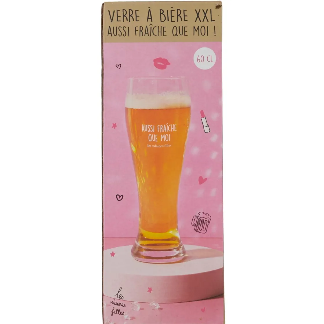 La Chaise Longue Pique-nique & Barbecue-VERRE A BIERE AUSSI FRAICHE QUE MOI