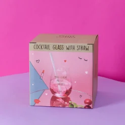 La Chaise Longue Boissons & Cocktails-VERRE A COCKTAIL AVEC PAILLE