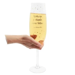 La Chaise Longue Vin & Champagne-VERRE PROSECCO XL JE CHANTE COMME CELINE