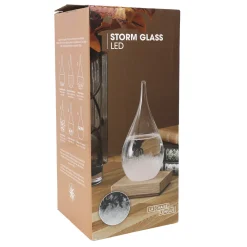 La Chaise Longue Déco-VERRE TEMPETE GOUTTE LED