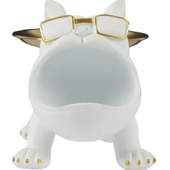 La Chaise Longue Déco-VIDE POCHES BOULEDOGUE MOLOSSE BLANC