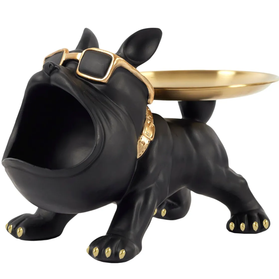 La Chaise Longue Déco-VIDE POCHES BOULEDOGUE MOLOSSE NOIR