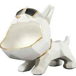 La Chaise Longue Déco-VIDE POCHES BOULEDOGUE ORIGAMI BLANC